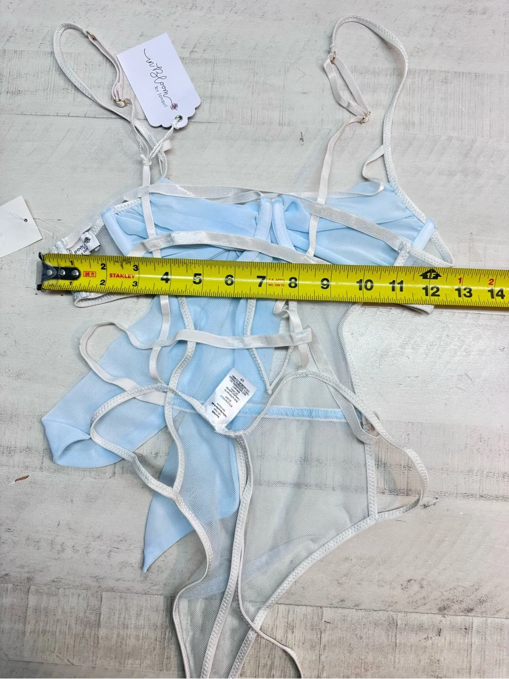 In Bloom by Jonquil Rachel Open Bow Teddy bodysuit nwr size small